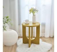 [en.casa] Table d'Appoint Polyvalente Petite Table Basse Design Exceptionnel Bout de Canapé Support de Plantes Chevet pour Chambre Salon Bureau Entrée MDF 50 x 40 cm Moutarde