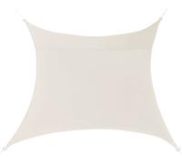 [en.casa] Voile d'ombrage Carré 2x2m Sable Protection solaire Protection UV Hydrofuge Toit solaire