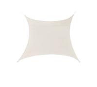 [en.casa] Voile d'Ombrage Toile d'Ombrage Toile de Protection Polyester Polyuréthane Quadratique Beige 2x2 m