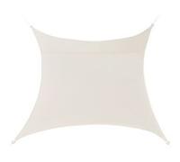 [en.casa] Voile d'Ombrage Toile d'Ombrage Toile de Protection Polyester Polyuréthane Quadratique Beige 2x2 m Beige G