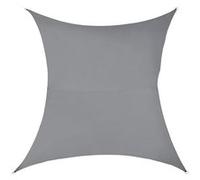 [en.casa] Voile d'ombrage Rectangulaire 2x4m Gris foncé Protection solaire Protection UV Imperméable