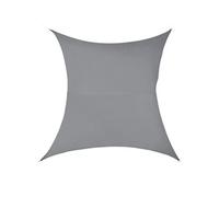 [en.casa] Voile d'Ombrage Toile d'Ombrage Toile de Protection Polyester Polyuréthane Quadrilatéral Gris Foncé 2x3 m