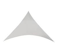 [en.casa] Voile d'ombrage triangulaire 400x400x400cm gris clair Protection solaire revêtementPolyuréthane160g/m² Protection UV Toit d'ombrage