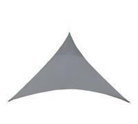 [en.casa] Voile d'ombrage triangulaire 400x400x400cm gris foncé Protection solaire revêtementPolyuréthane160g/m² Protection UV Toit d'ombrage