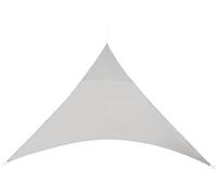 [en.casa] Voile d'Ombrage Toile Solaire Polyester Polyuréthane Triangulaire Gris Clair 360 x 360 x 360 cm Gris