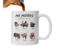 en céramique Hippo - d'animal drôle, à thé au café mignonne de 12 oz, cadeau pour amoureux des hippopotames | verres pour amis, collègues, adolescents, filles,