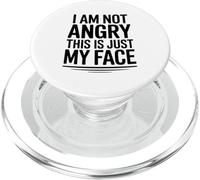 en Colère, C'est Juste Mon Visage Blague PopSockets PopGrip pour MagSafe