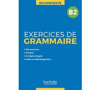 En Contexte - Exercices de grammaire (B2) Livre avec 1 CD MP3 et corrigés - Anne Akyüz - Hachette F.l.e. - broché - Méthode de langue