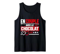 en Couple avec Le Chocolat Humour Amour Débardeur