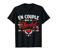 en Couple avec Le Chocolat Humour T-Shirt