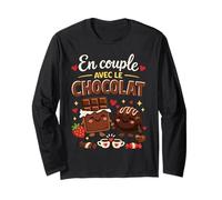 en Couple avec Le Chocolat, l'humour et l'amour Manche Longue