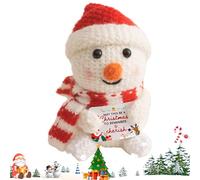 en Crochet | Comprenant une Carte Positive et un Ornement en Tricot - Animaux Au Crochet Positifs,Pour Bureaux Adultes Saint-Valentin Voiture Noël Remise des Diplômes Étagères