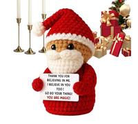 en Crochet du Père Noël, Décoration Mignonne Festive Des Fêtes D'Hiver, Du Père Noël Pour Les Chaussettes De , Pour Famille Amis Adultes Hommes Femmes Garçons Filles Adolescents Parents Collègues