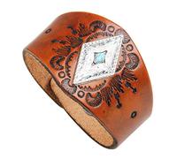 en Cuir Couple, en Cuir rétro Marron Marron créatif Mode créativité Sauvage éolien rétro atmosphère modèle Couple Couple Unisexe personnalité Accessoires Accessoires