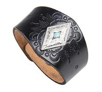 en Cuir en Couple, en Cuir rétro Noir Marron créatif Mode Sauvage National Wind rétro atmosphère modèle Student Couple Unisexe Personnalité Personnalité Accessoires