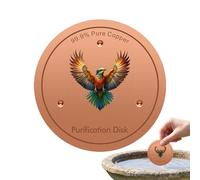 en cuivre pour abreuvoir à oiseaux | 10 cm de diamètre avec support à trois points - Abreuvoir à oiseaux extérieur disque de nettoyage | Pour femmes, mamans, jardinières, amateurs de nature