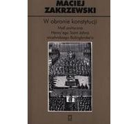 En défense de la Constitution - Maciej Zakrzewski (Buch auf Polnisch)