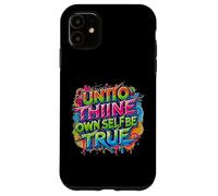 en détresse Envers toi-même, sois Vrai Hamlet Shakespeare Coque pour iPhone 11