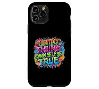 en détresse Envers toi-même, sois Vrai Hamlet Shakespeare Coque pour iPhone 11 Pro