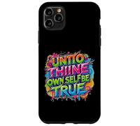 en détresse Envers toi-même, sois Vrai Hamlet Shakespeare Coque pour iPhone 11 Pro Max