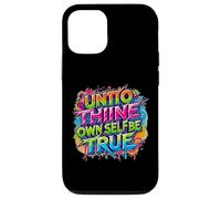 en détresse Envers toi-même, sois Vrai Hamlet Shakespeare Coque pour iPhone 12/12 Pro