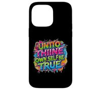 en détresse Envers toi-même, sois Vrai Hamlet Shakespeare Coque pour iPhone 14 Pro Max