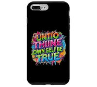 en détresse Envers toi-même, sois Vrai Hamlet Shakespeare Coque pour iPhone 7 Plus/8 Plus