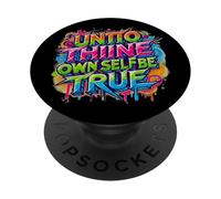 en détresse Envers toi-même, sois Vrai Hamlet Shakespeare PopSockets PopGrip Adhésif