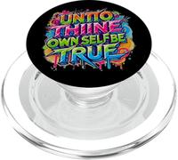 en détresse Envers toi-même, sois Vrai Hamlet Shakespeare PopSockets PopGrip pour MagSafe