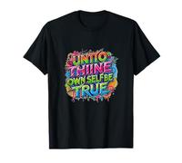 en détresse Envers toi-même, sois Vrai Hamlet Shakespeare T-Shirt