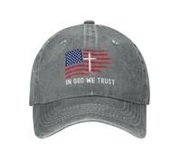 en Dieu Nous croyons Drapeau Chapeau Jésus Chapeau chrétien Dieu américain Jésus Chapeau Casquettes de Camionneur Casquette de Baseball Casquettes de Sport réglables Unisexe