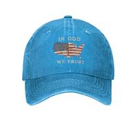 en Dieu Nous croyons Drapeau Chapeau Jésus Chapeau chrétien Dieu américain Jésus Chapeau Casquettes de Camionneur Casquette de Baseball Casquettes de Sport réglables Unisexe