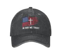 en Dieu Nous croyons Drapeau Chapeau Jésus Chapeau chrétien Dieu américain Jésus Chapeau Casquettes de Camionneur Casquette de Baseball Casquettes de Sport réglables Unisexe