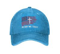 en Dieu Nous croyons Drapeau Chapeau Jésus Chapeau chrétien Dieu américain Jésus Chapeau Casquettes de Camionneur Casquette de Baseball Casquettes de Sport réglables Unisexe