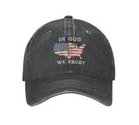 en Dieu Nous croyons Drapeau Chapeau Jésus Chapeau chrétien Dieu américain Jésus Chapeau Casquettes de Camionneur Casquette de Baseball Casquettes de Sport réglables Unisexe