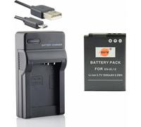 EN-EL12 Li-ION Batterie et Chargeur USB Costume pour Coolpix P300 P310 P330 P340 S31 S70 S610 S620 S630 S640 S800c(Q1298)