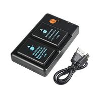 EN-EL14 EL14a(2-Pack) Batteries Rechargeables de Rechange et Chargeur Double Compatible avec la poignée de Batterie Nikon BG-2G, Coolpix P7100, P7700, DF, D5200, D5300 Appareil Photo numérique