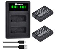 EN-EL14 ENEL14a Batterie 2Pack, Hisewen LED Chargeur Double pour Nikon D3200, D5600, D3100, D3500, D3400, D3300, DF DSLR, Appareil Photo Coolpix P7800/P7700/P7100/P7000