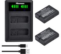 EN-EL14 ENEL14a Batterie 2Pack, LED Chargeur Double pour Nikon D3200,D5600,D3100,D3500,D3400,D3300,DF DSLR,Appareil Photo Coolpix P7800/P7700/P7100/P7000