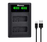 EN-EL14 ENEL14a Chargeur de batterie, double USB, pour Hisewen D3200, D5600, D3100, D3500, D3400, D3300, DF DSLR, Coolpix P7800/P7700/P7100/P7000