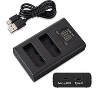 EN-EL14 Fast USB Charger LCD Lightweight Compact for Nikon EN-EL14 EN-EL14a Battery Compatible with Nikon P7800 P7700 P7100 P7000 D5600 D5500 D5300 D5200 D5100 D3500 D3400 D330 0 D3200 D3100 DF