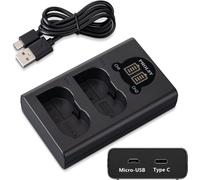 EN-EL15 Fast USB Battery Charger Dual LCD Lightweight Compact for Nikon EN-EL15c EN-EL15b EN-EL15a EN-EL15 for Nikon Z5 Z6 Z6II Z7 Z7II D850 D780 D750 D610 D600 D500 D7500 D600 D7500 810 D 810A D7000