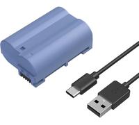 EN-EL15C 2400mAh Batterie de Camera pour Nikon, Batterie de Camera Rechargeable à Charge Rapide USB-C pour Nikon Z8, Z7 II, Z6 II, Z5, D850, D810, D810A, D780, D750, D610, D500, D7500-4332