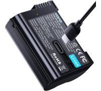 EN-EL15C Batterie 2400 mAh USB-C Charge Rapide pour Appareils Photo Nikon Zf, Z5, Z6, Z6II, Z7, Z7II, Z8, D780, D850, D7500, D500, D600, D610, D750, D800, D810, D7100, D7200 ¿ Noir