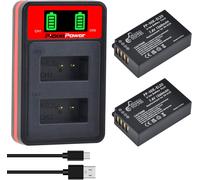 EN-EL20 EN-EL20a USB LED Battery and Charger for Nikon Coolpix P1000, P950, DL24-500, Coolpix A, 1 AW1, 1 J1, 1 J2, 1 J3, 1 S1,1 V3