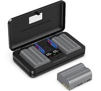 EN-EL3E (2200mA) Batterie Appareil Photo, Kit Chargeur Multifonctions (2 Batteries) Compatible avec Appareil Photo Reflex Numérique Nikon D700 D300S D300 D200 D100 D90 D80 D70s D50 Digital Reflex