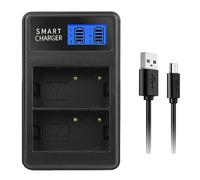 EN-EL3E EN-EL3 Double Slot LCD Display Portable USB Chargeur de Batterie pour Appareil Photo D90 D80 D300S D300 D700 D200 Caméra LCD Double Chargeur de Batterie Chargeur USB pour Caméra Batterie