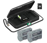 EN-EL3E Piles de Remplacement avec LCD Câble USB Chargeur avec Port Type C pour ENEL3E,ENEL3A, DSLR, D50, D70, D80, D90, D100, D200, D300, D700, D900, D70s, D300S Appareil Photo Numérique