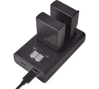 EN-EL9A en-EL9 Batterie Rechargeable (Paquet de 2) et Chargeur Double USB Smart LED Compatible avec Nikon D40 D40x D60 D3000 D5000