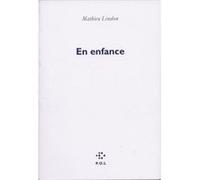 En enfance Mathieu Lindon (Auteur)